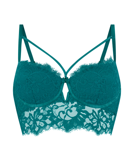 Soutien-gorge &agrave; armatures pr&eacute;form&eacute; longline Isabella, Vert