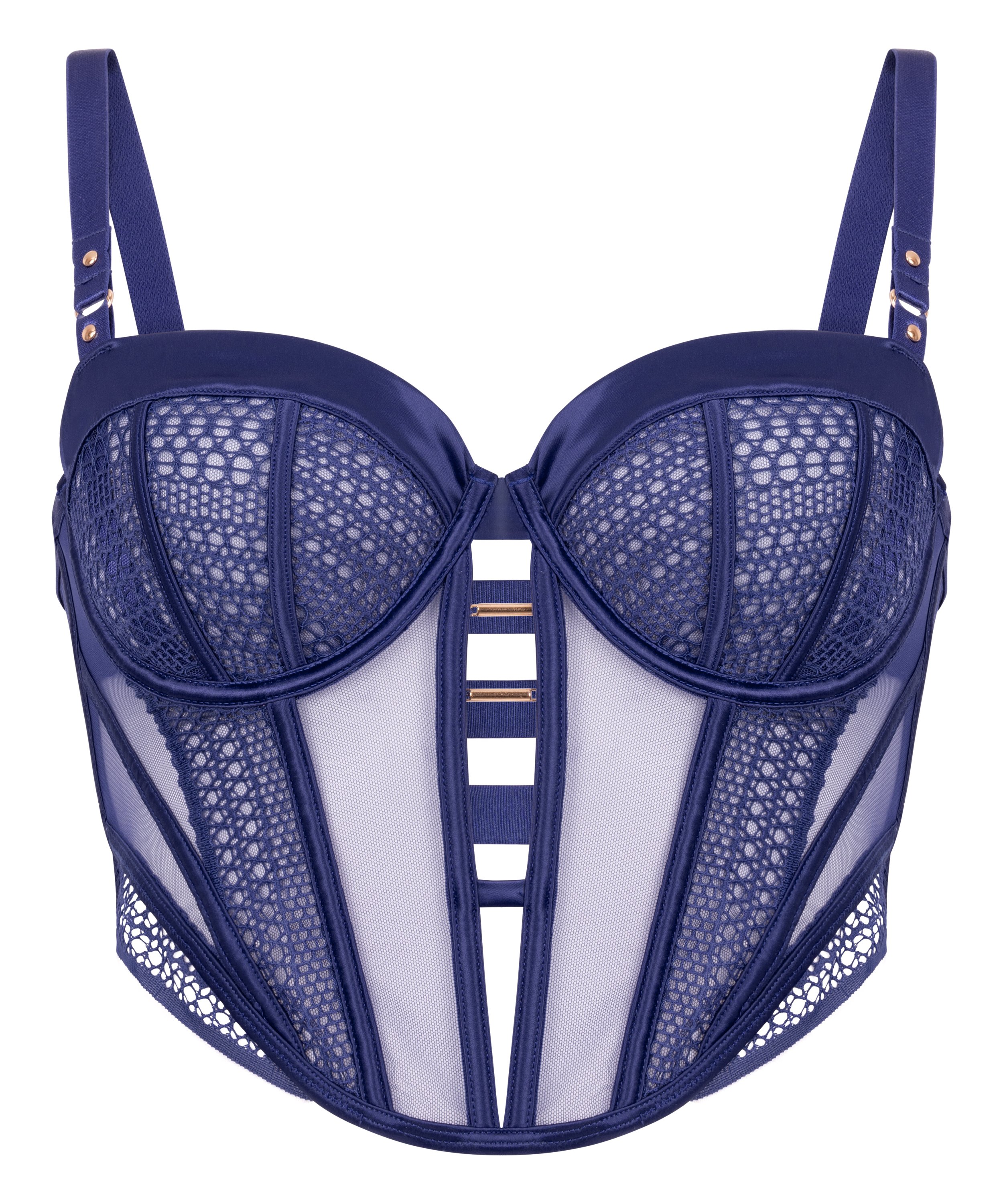 Niet-voorgevormde longline beugel bh Missy, Blauw, main