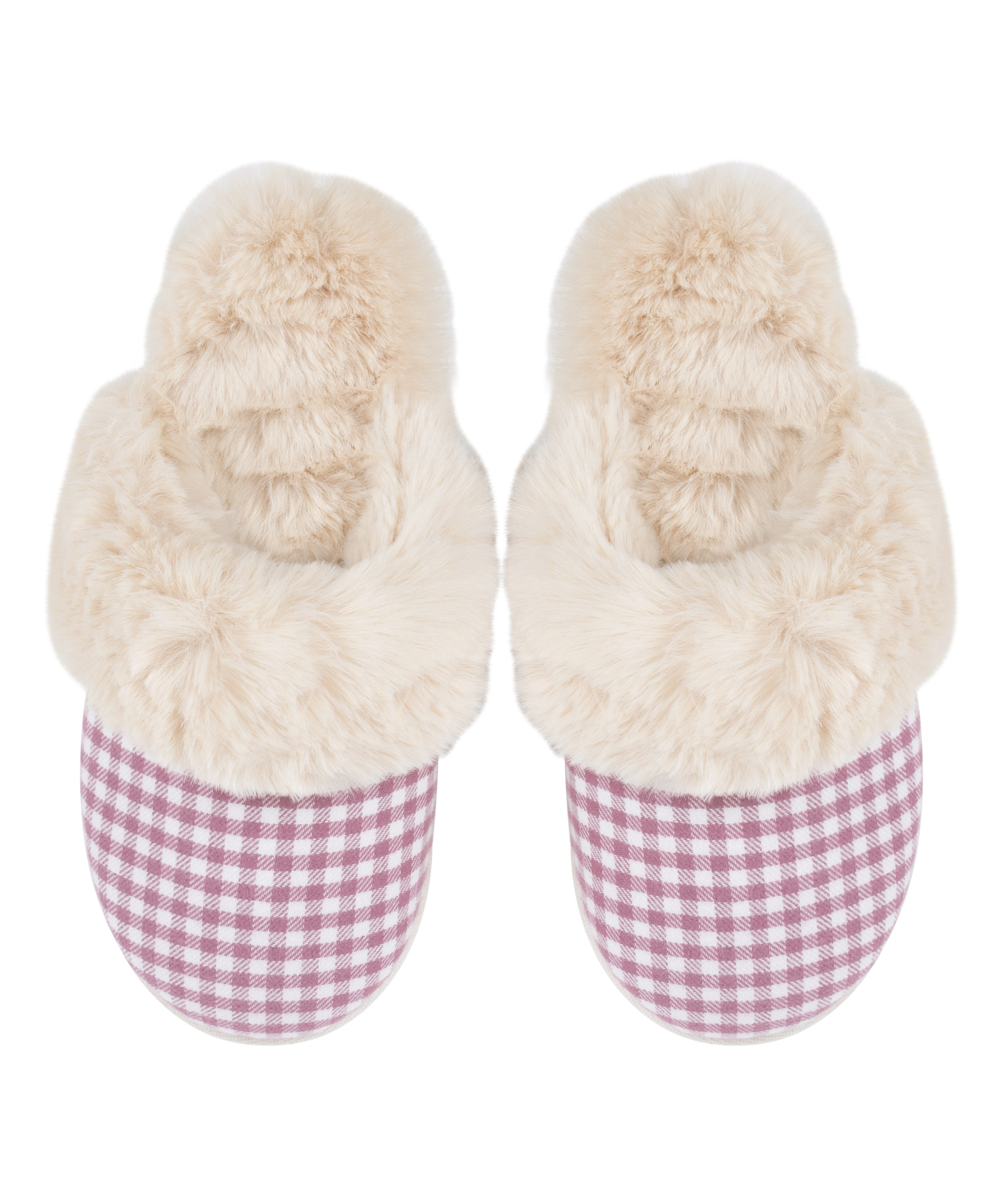 Pantoufles Reya, Pourpre, main