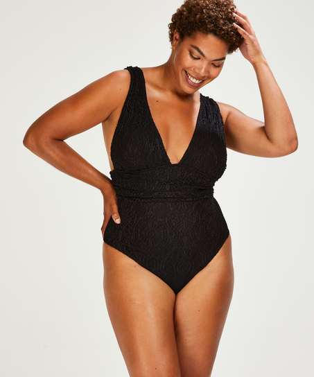 Maillot de bain Crochet, Noir