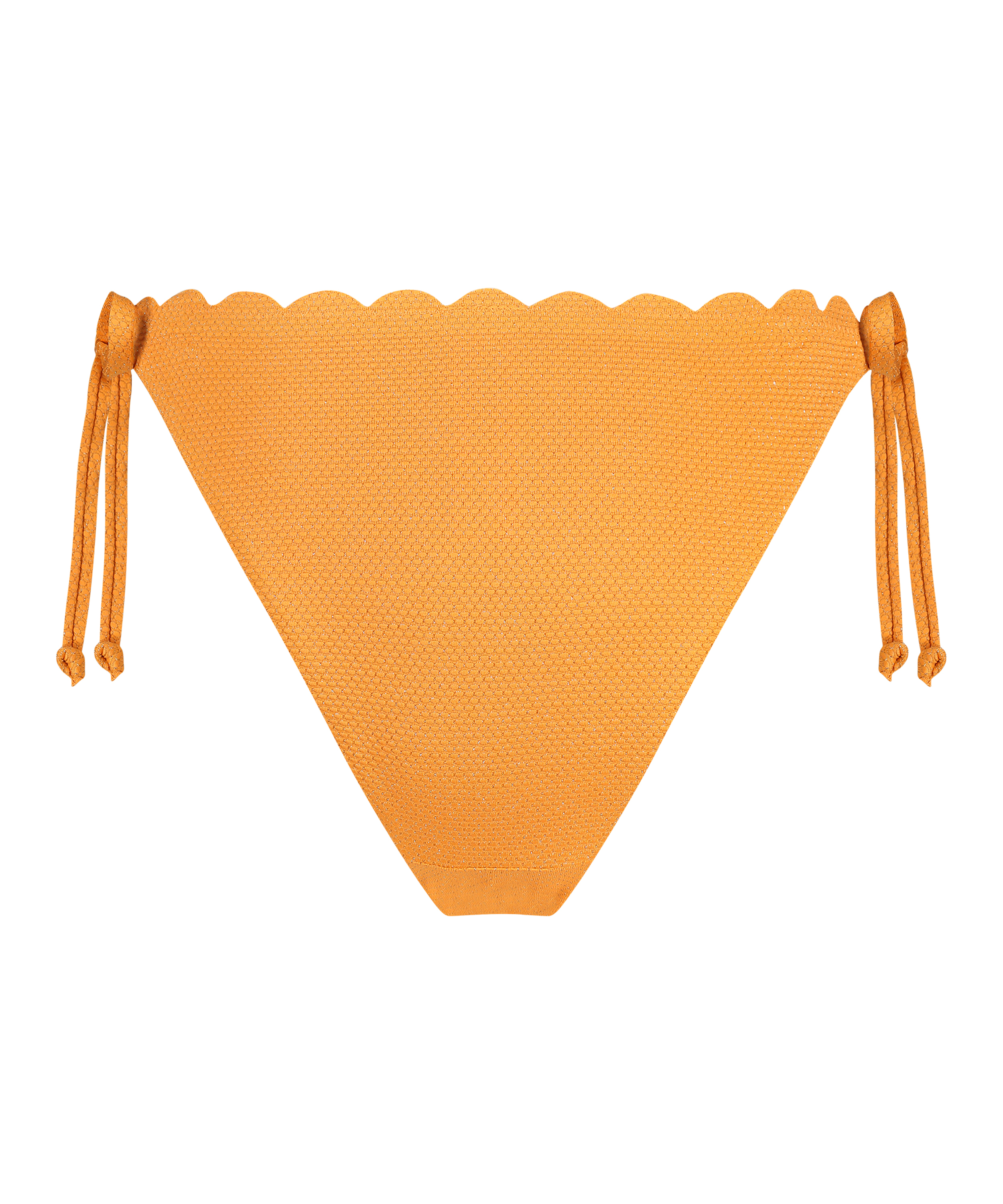 Cheeky Tanga Bikinibroekje Scallop Lurex, Oranje, main