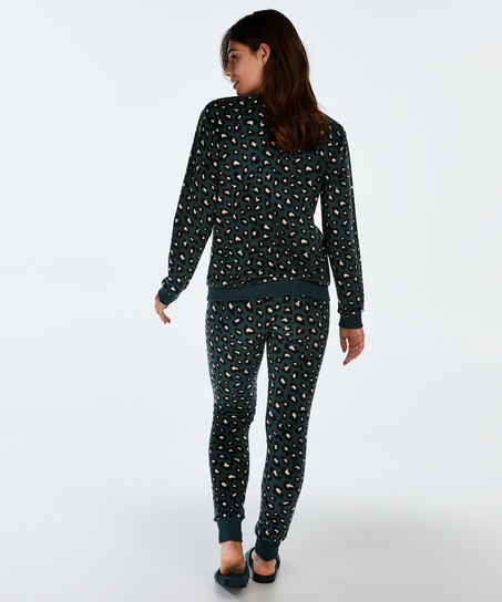 Top polaire &agrave; manches longues, Vert