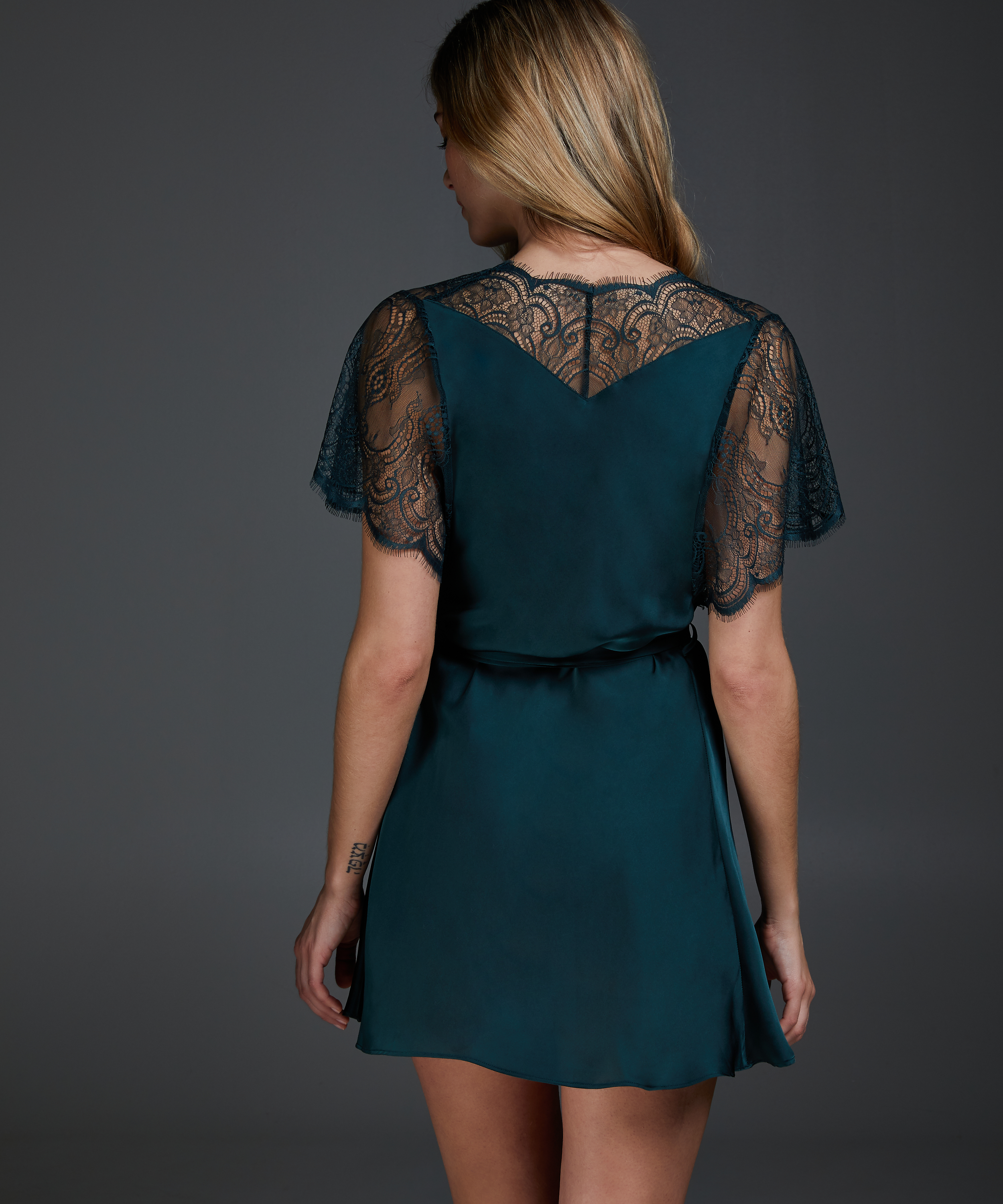 Kimono Cap Sleeve, Groen, main