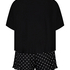 Korte pyjama set, Zwart