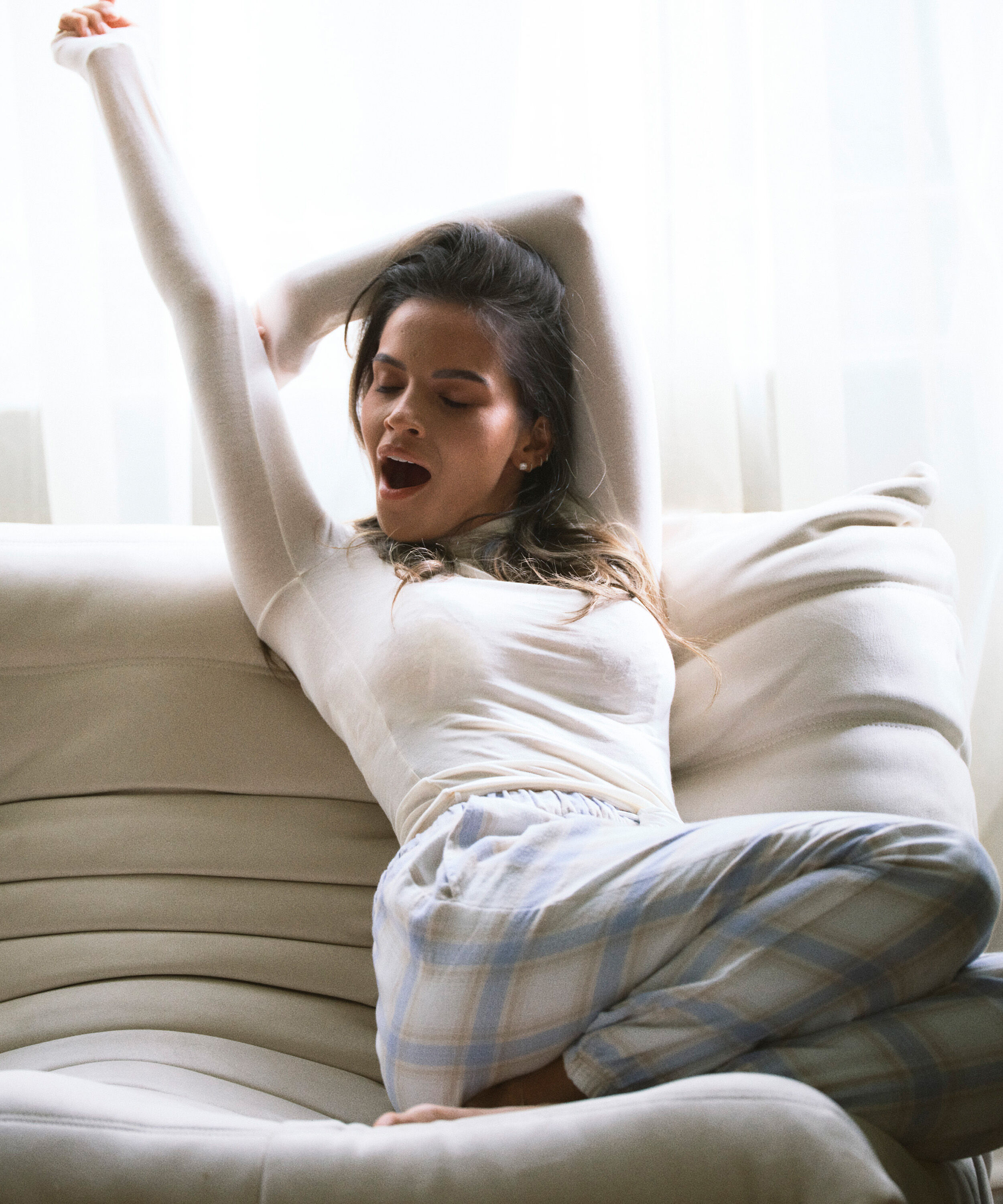 Pantalon de Pyjama Flanel, Bleu