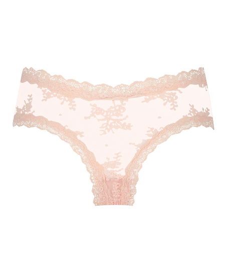 Brazilian V-shape mesh, Roze