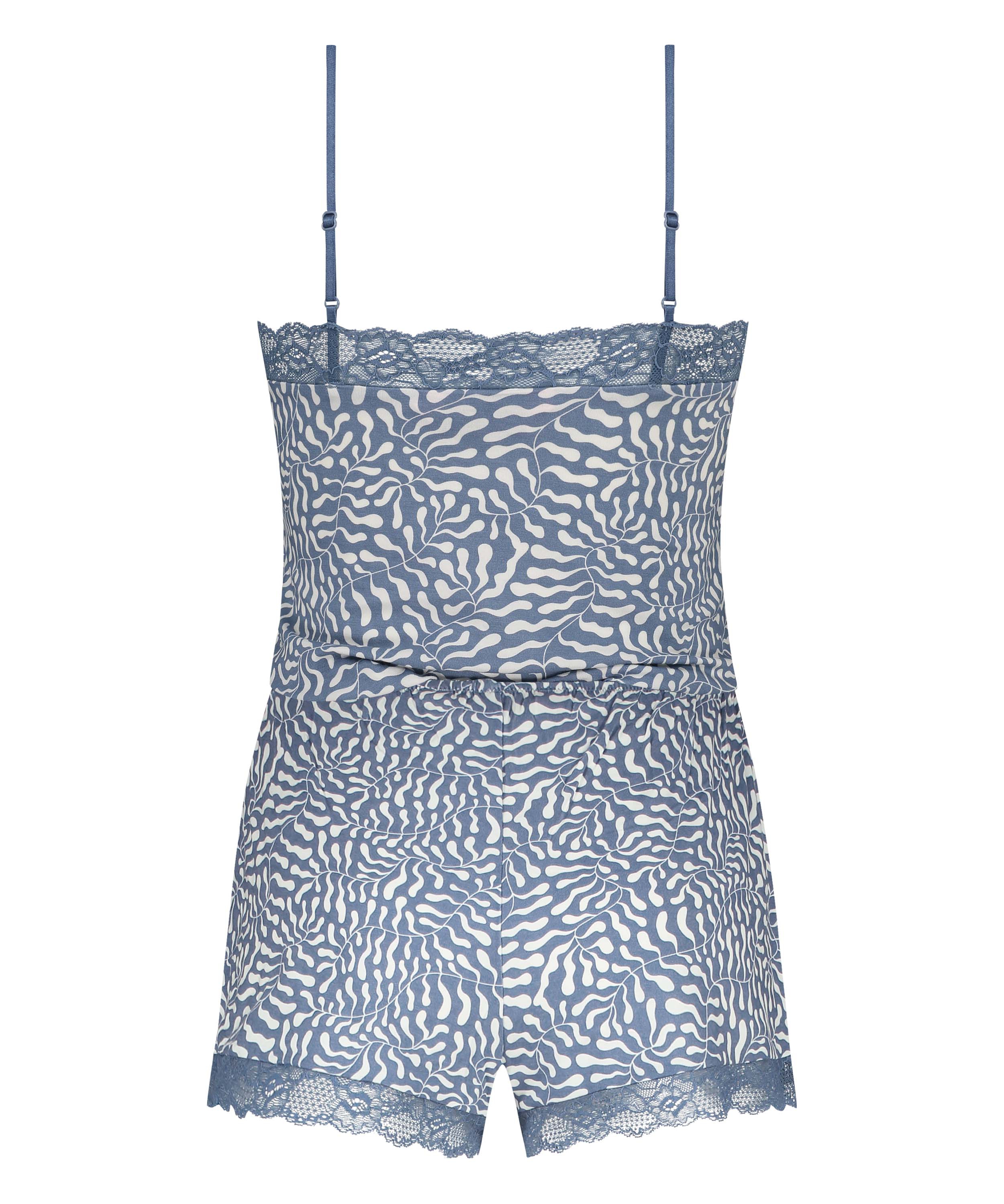 Korte pyjamaset Cami, Blauw, main