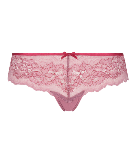 Slip br&eacute;silien short Kaya, Pourpre