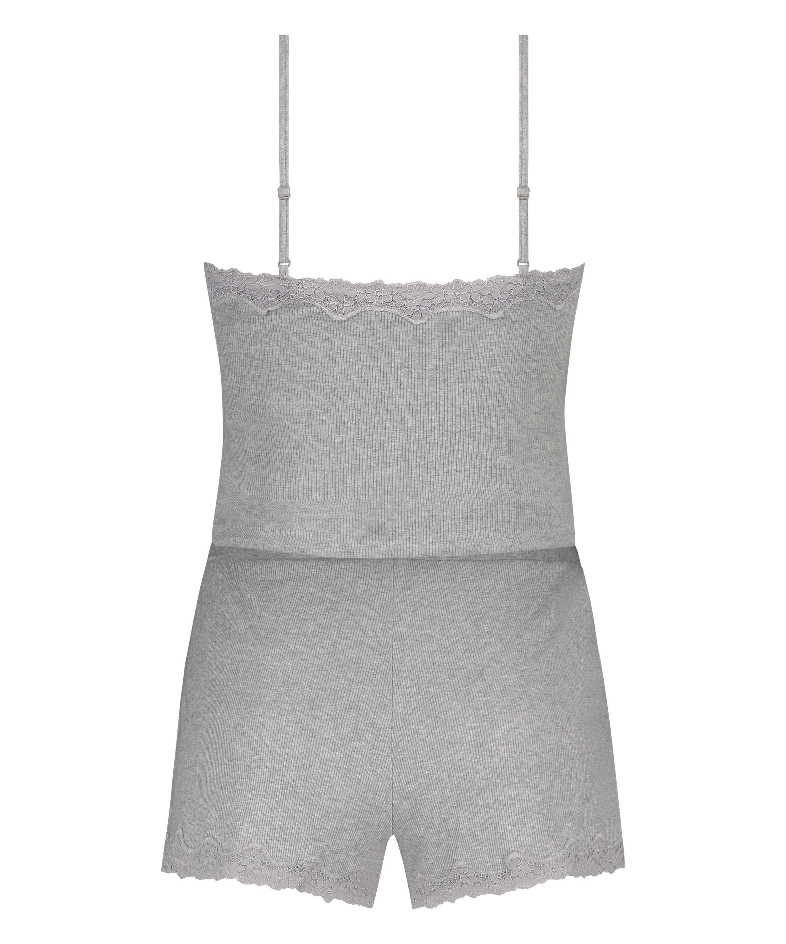 Ensemble de pyjama court Cami, Gris, main