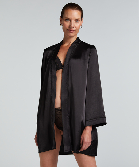 Kimono Satin, Noir
