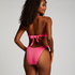 Bandeau bikinitop Crinkle, Roze