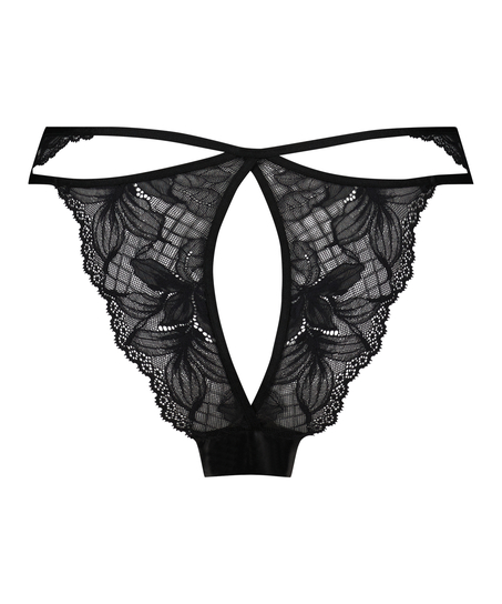 Slip br&eacute;silien Chayna, Noir