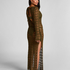 Robe maxi en crochet, Vert