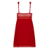 Slipdress Graphic lace, Rood