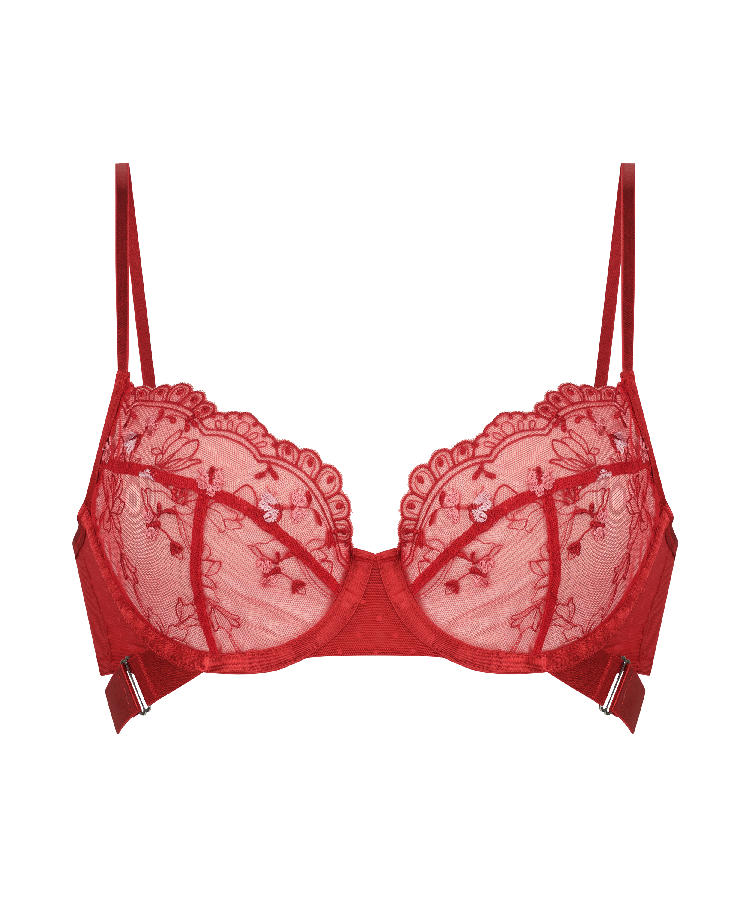 Soutien-gorge à armatures non-préformé Violet, Rouge, main