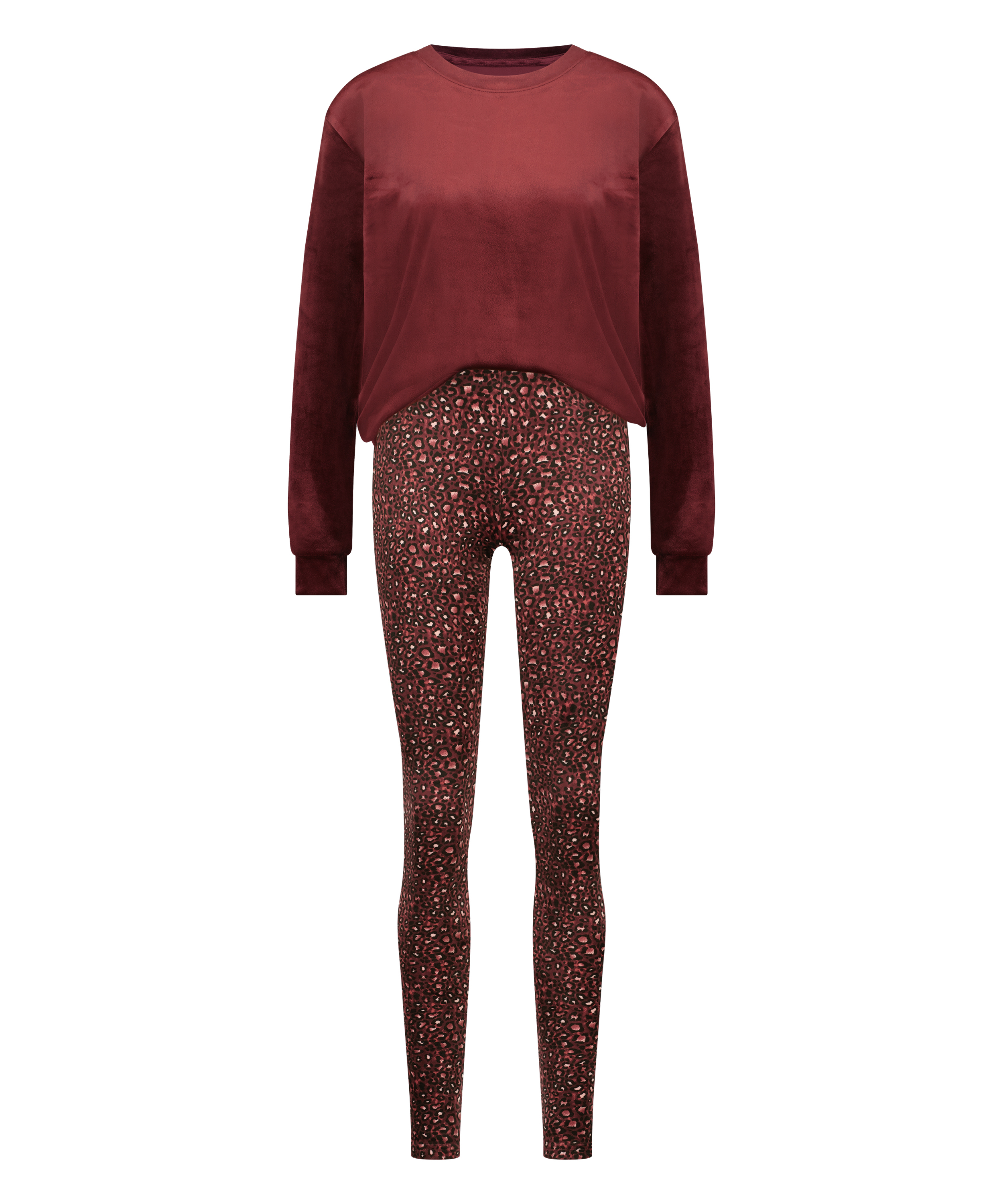 Pyjamaset met tas, Paars, main