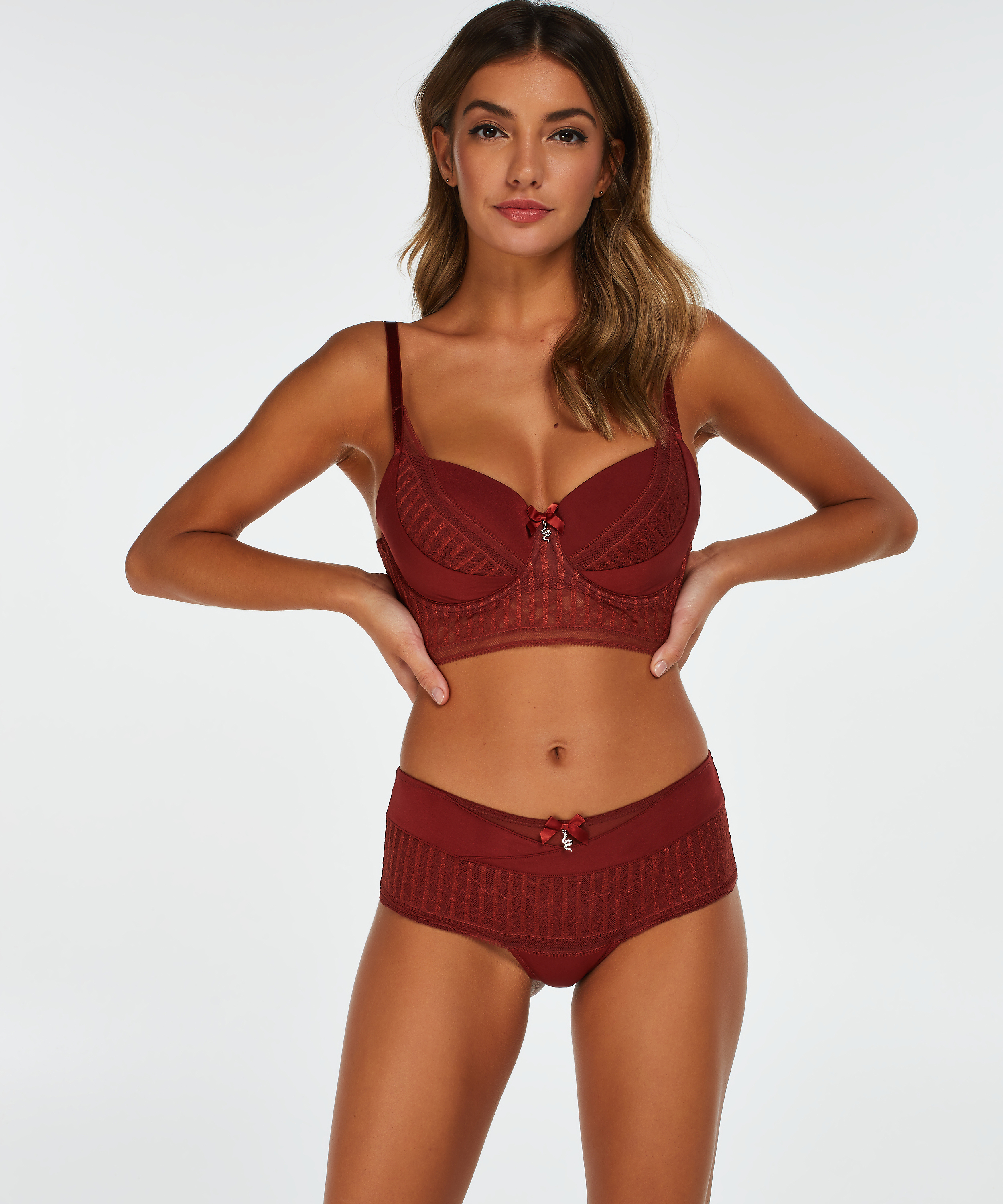 Voorgevormde longline beugel bh Winnie I AM, Rood, main