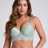 Soutien-gorge à armatures préformé longline Ingrid, Vert