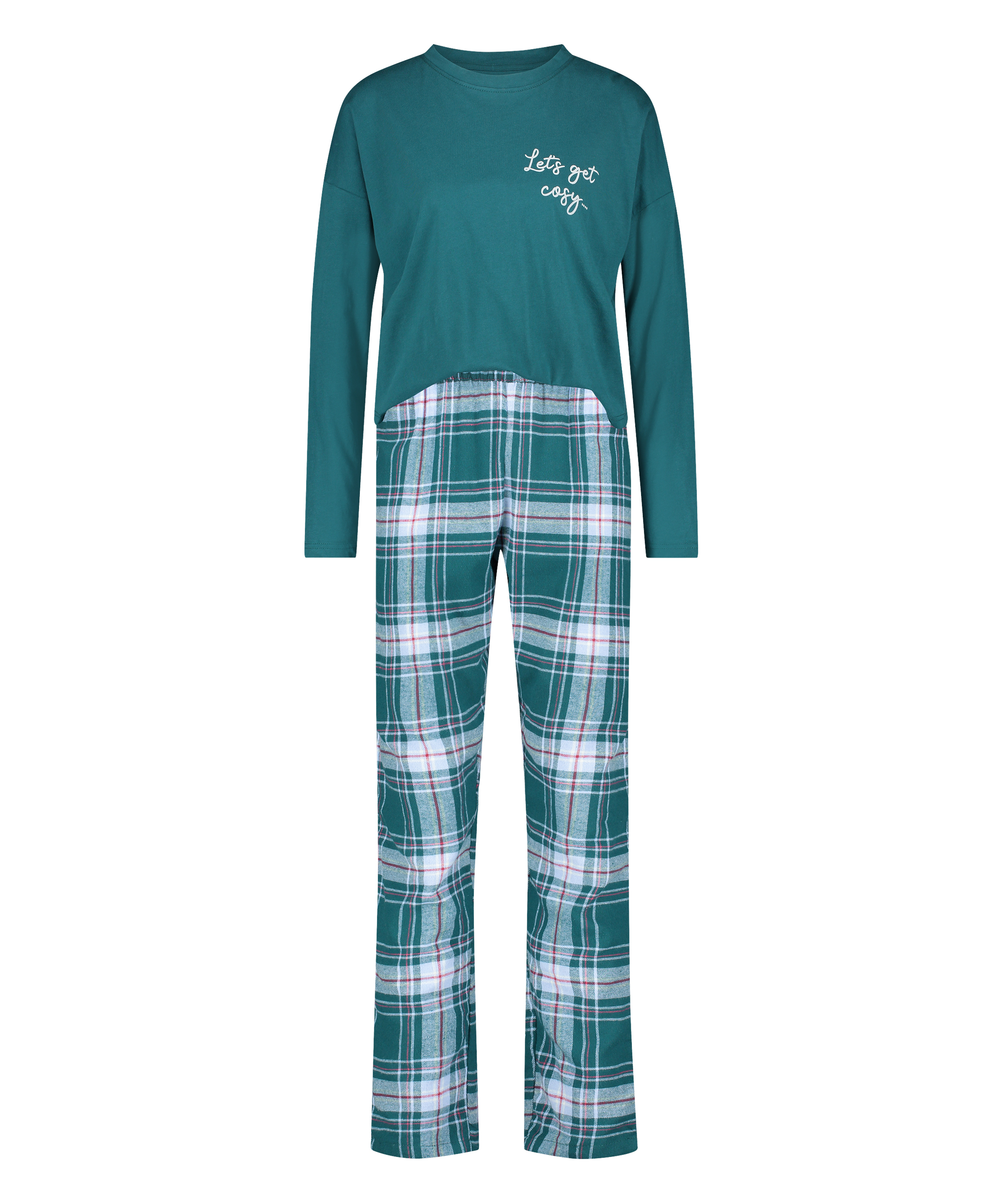 Lange pyjama set, Blauw, main