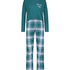 Lange pyjama set, Blauw