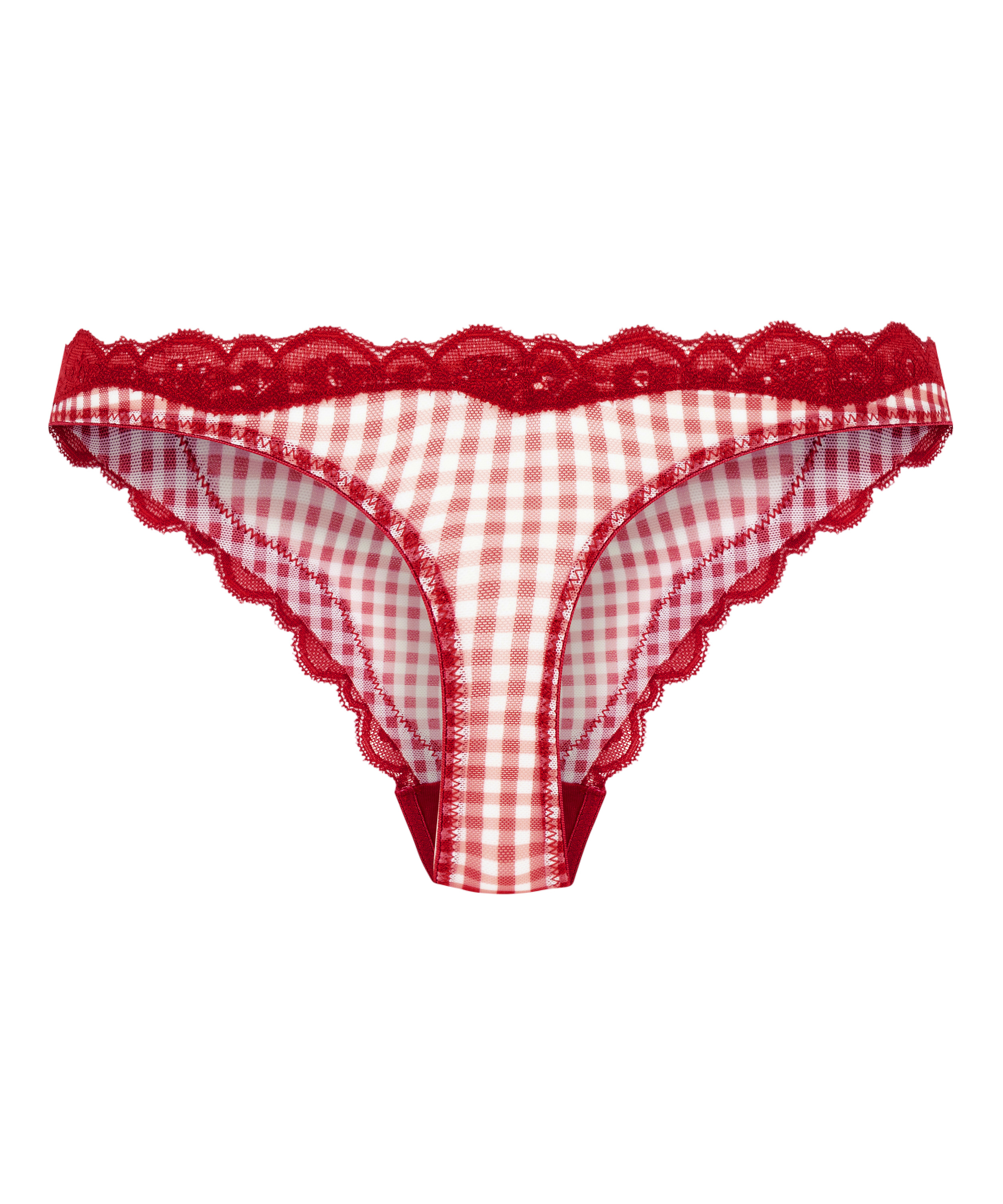 String échancré Liz, Rouge, main