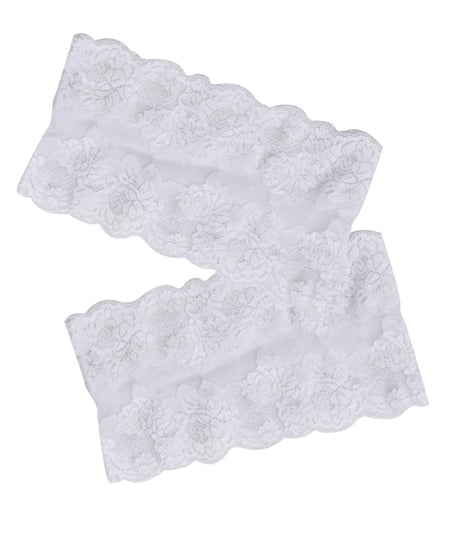 Bandes de cuisses anti-frottements en dentelle, Blanc