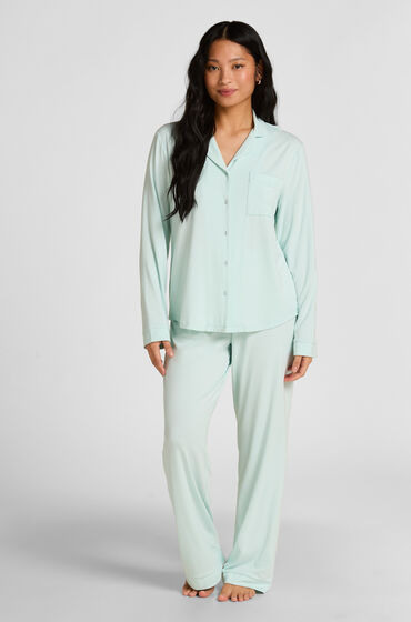 Hunkemöller Broek Jersey Essential Blauw
