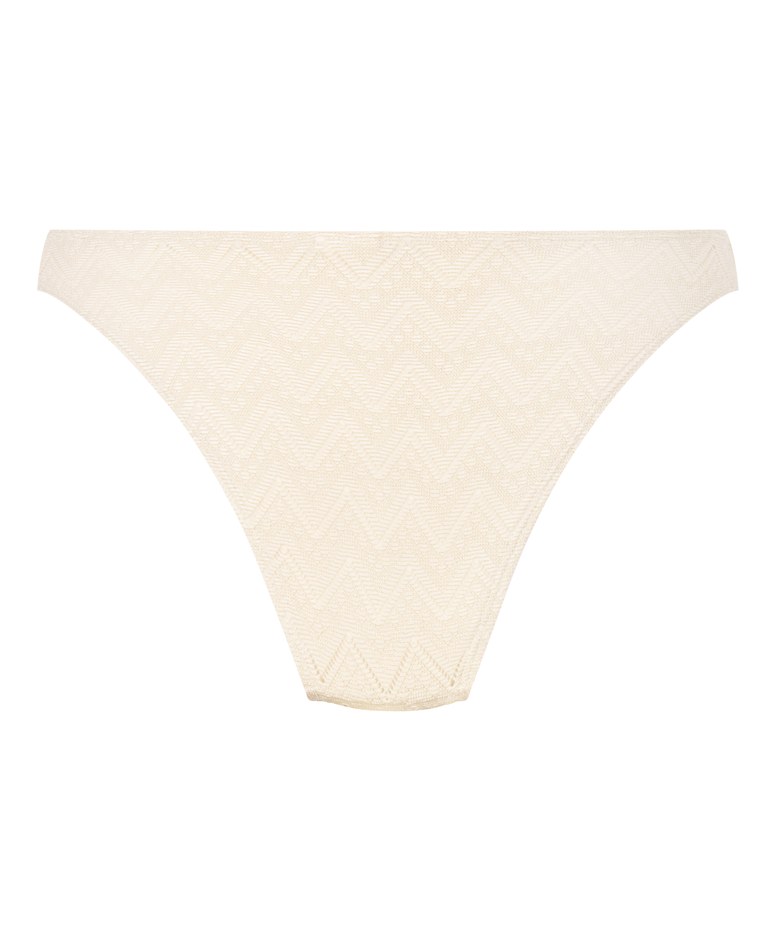 Slip de Bikini Crochet, Blanc, main