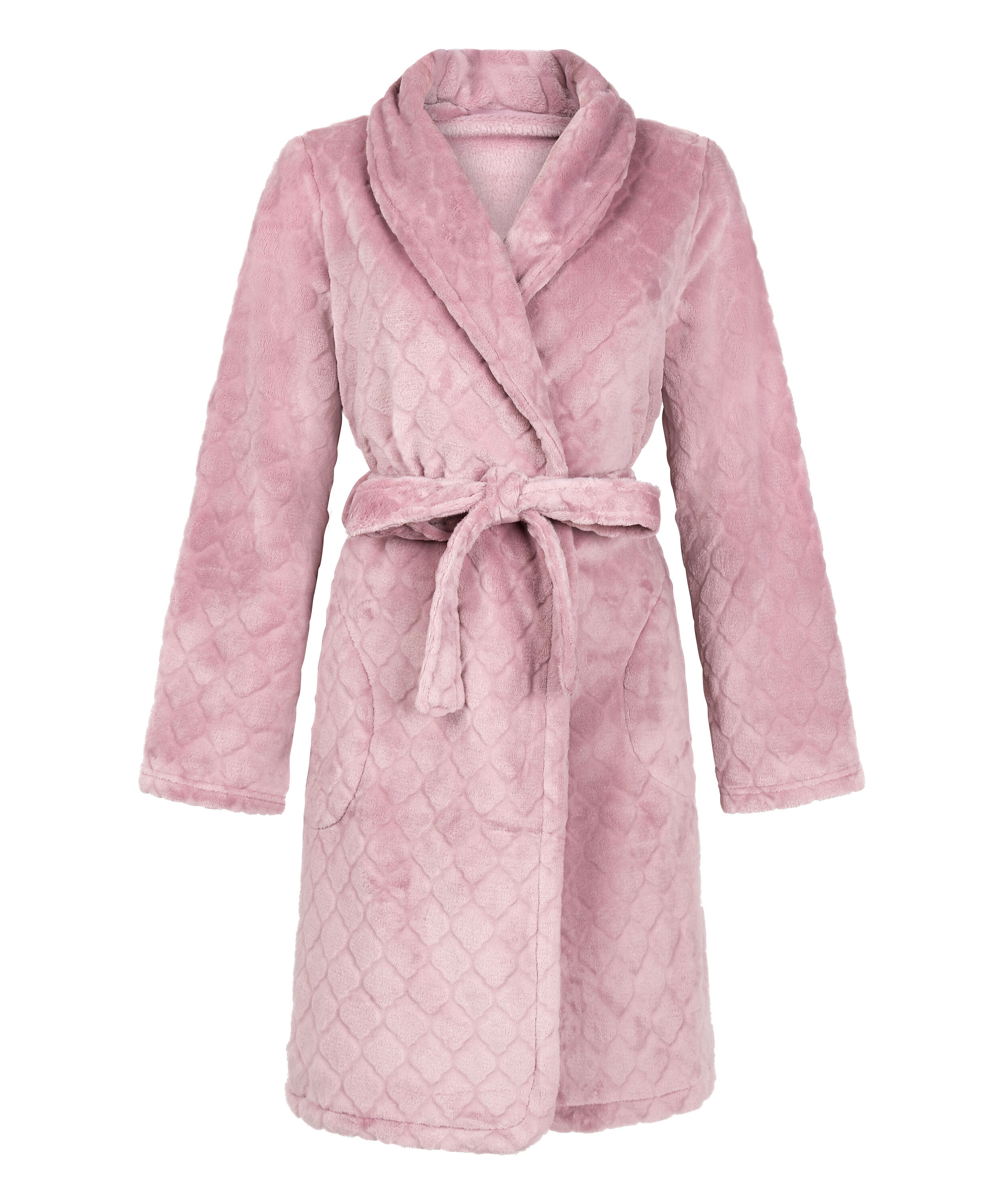 Robe de chambre courte en fleece, Pourpre
