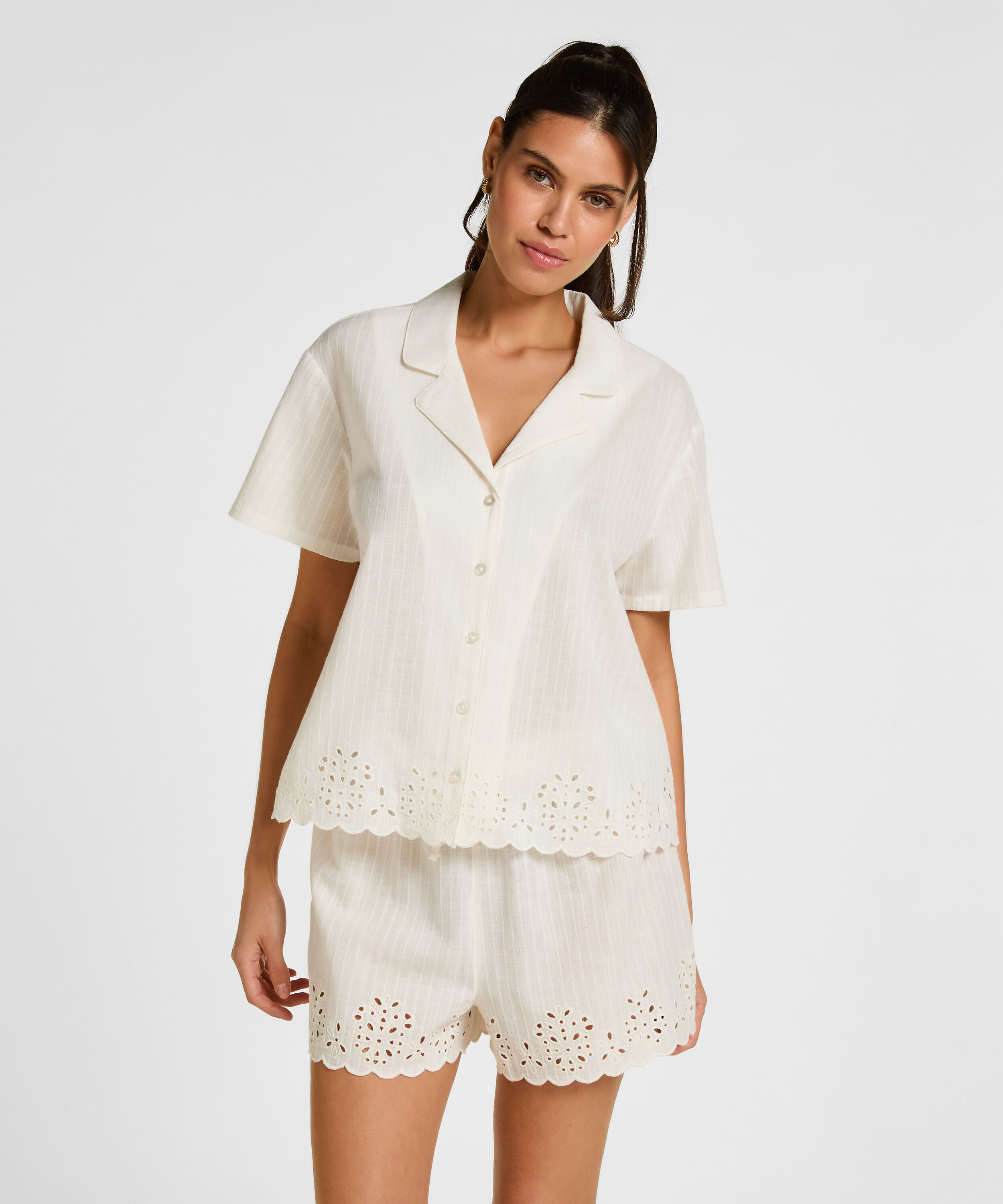 Short Scallop, Blanc