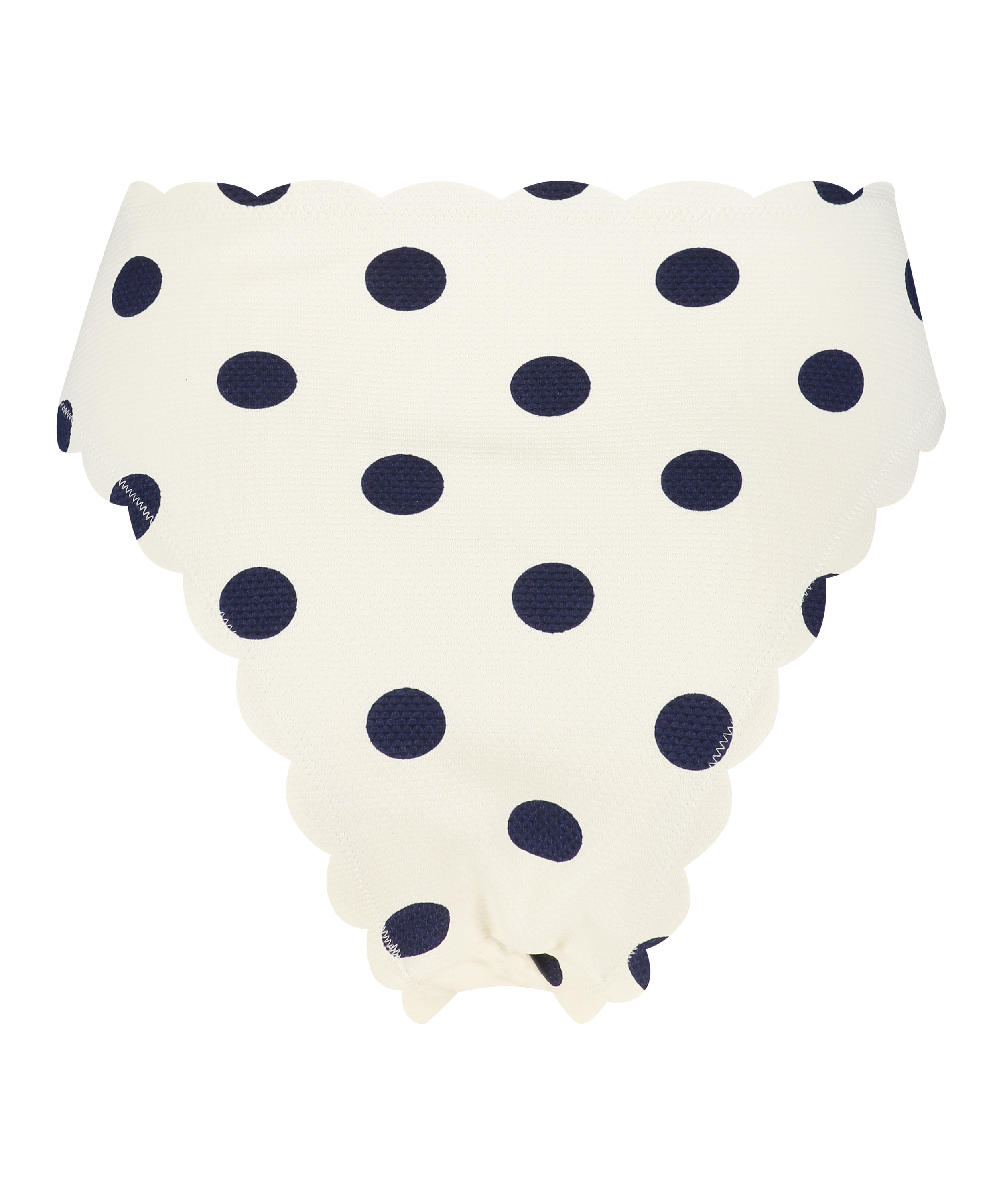 Hoog uitgesneden bikinibroekje Scallop, Wit, main