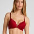 Soutien-gorge à armatures préformé push-up Marine, Rouge