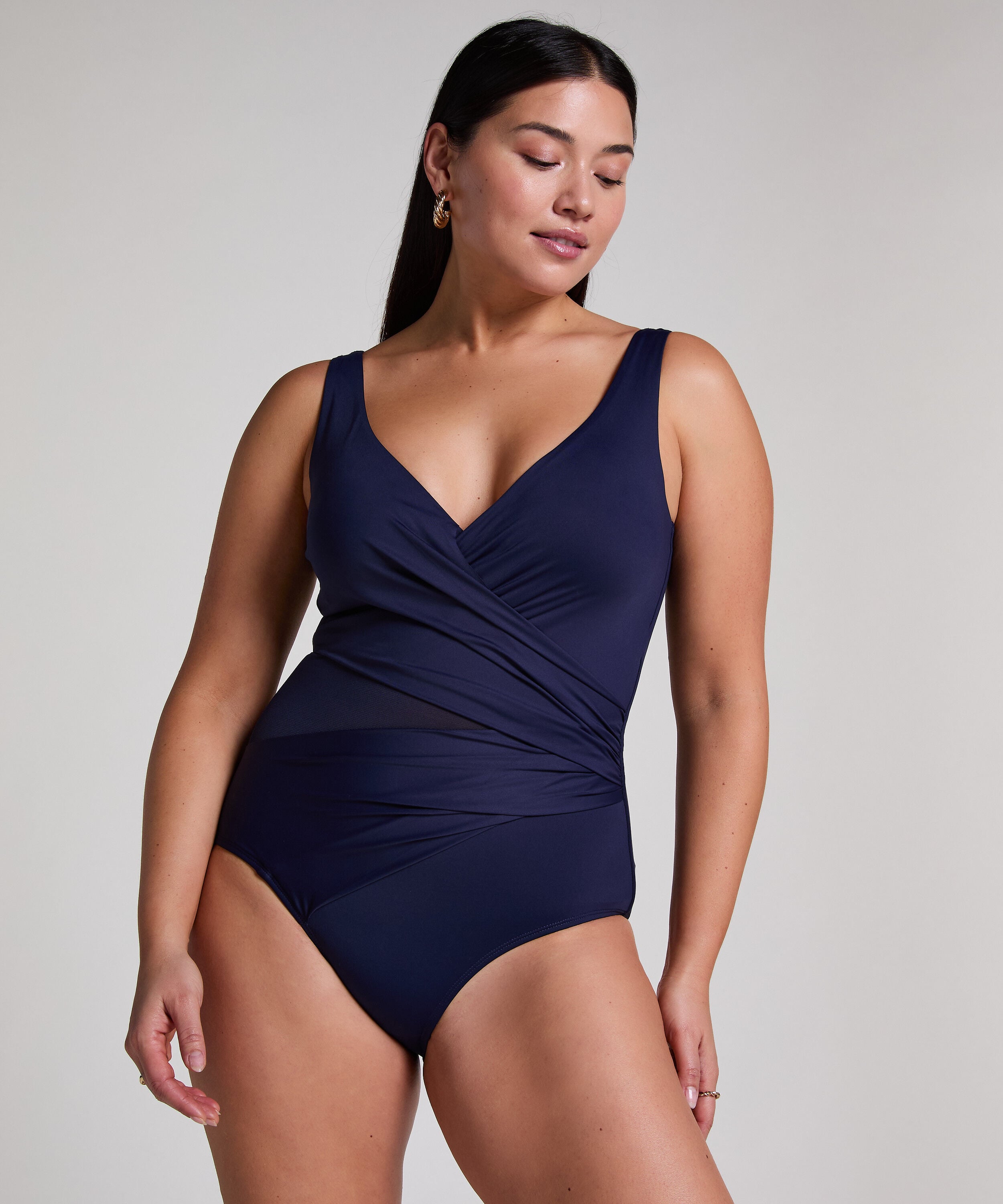 Badpak Shaping Shell Mesh, Blauw Badpak Shaping Shell Mesh, Blauw