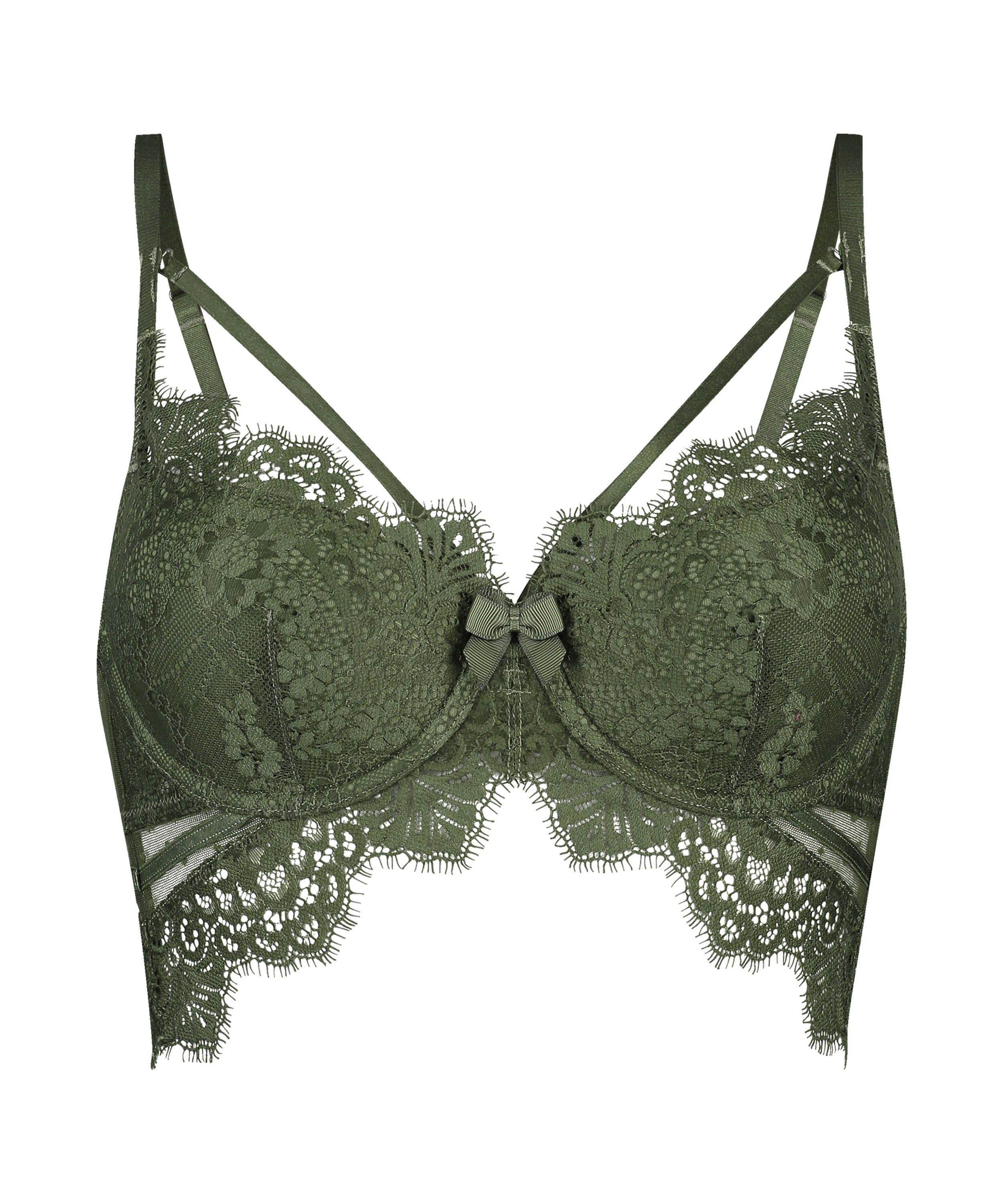 Soutien-gorge &agrave; armatures pr&eacute;form&eacute; longline Marilee, Vert, main