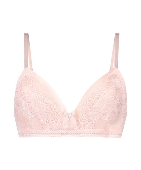 Voorgevormde push-up bh zonder beugel Bessie, Roze