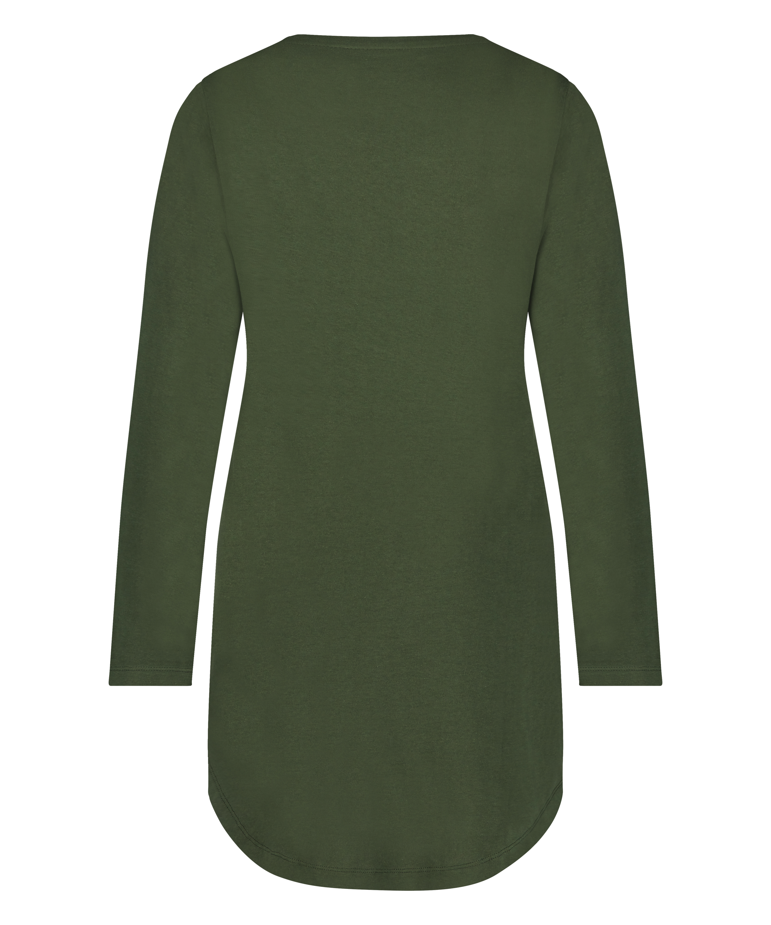 Chemise de nuit col rond, Vert, main