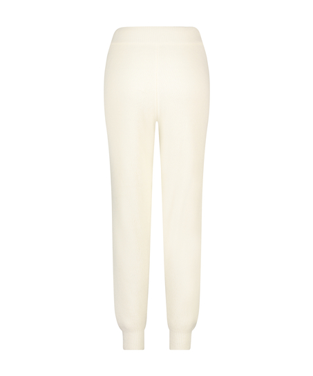 Premium Pantalon de jogging Fluffy, Blanc