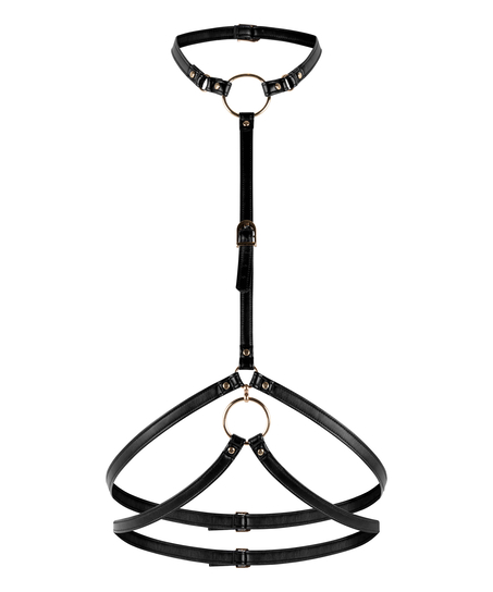Harnas top, Zwart