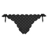 Brazilian bikinibroekje Scallop Goddess, Zwart