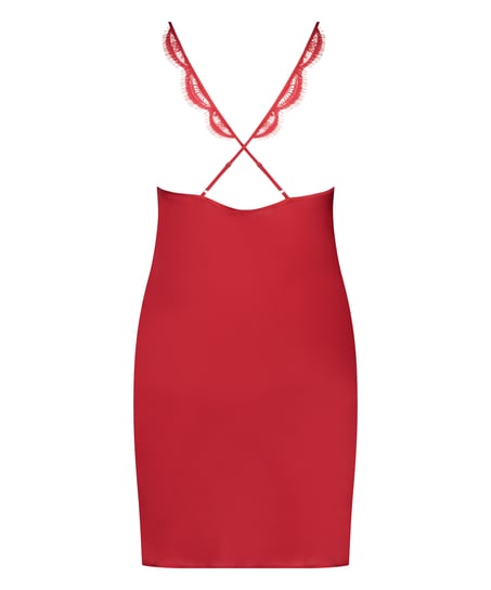 Slipdress Satin, Rood