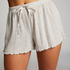 Pyjama shorts Pointelle, Beige
