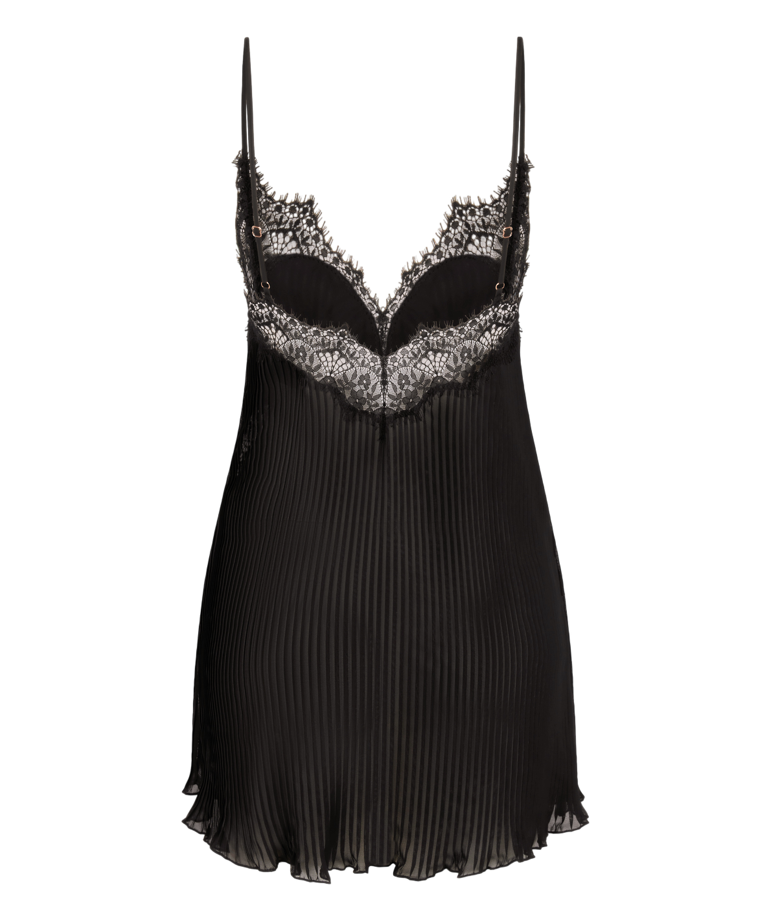 Robe &agrave; bretelles Zaphira, Noir, main