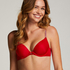Soutien-gorge à armatures préformé Plunge, Rouge