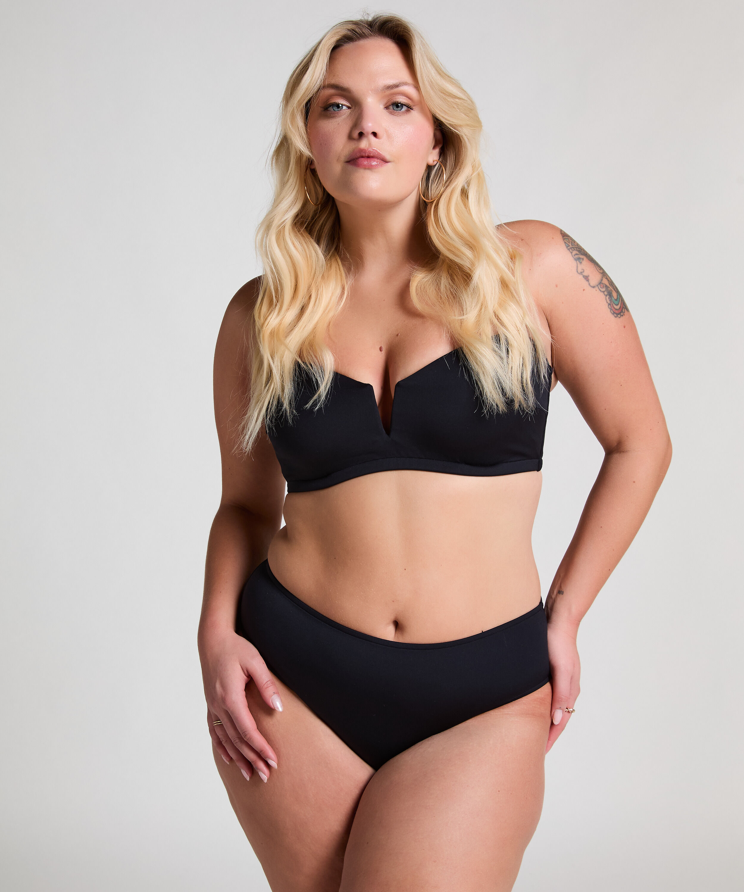 Neoprene Rio bikinibroekje, Zwart