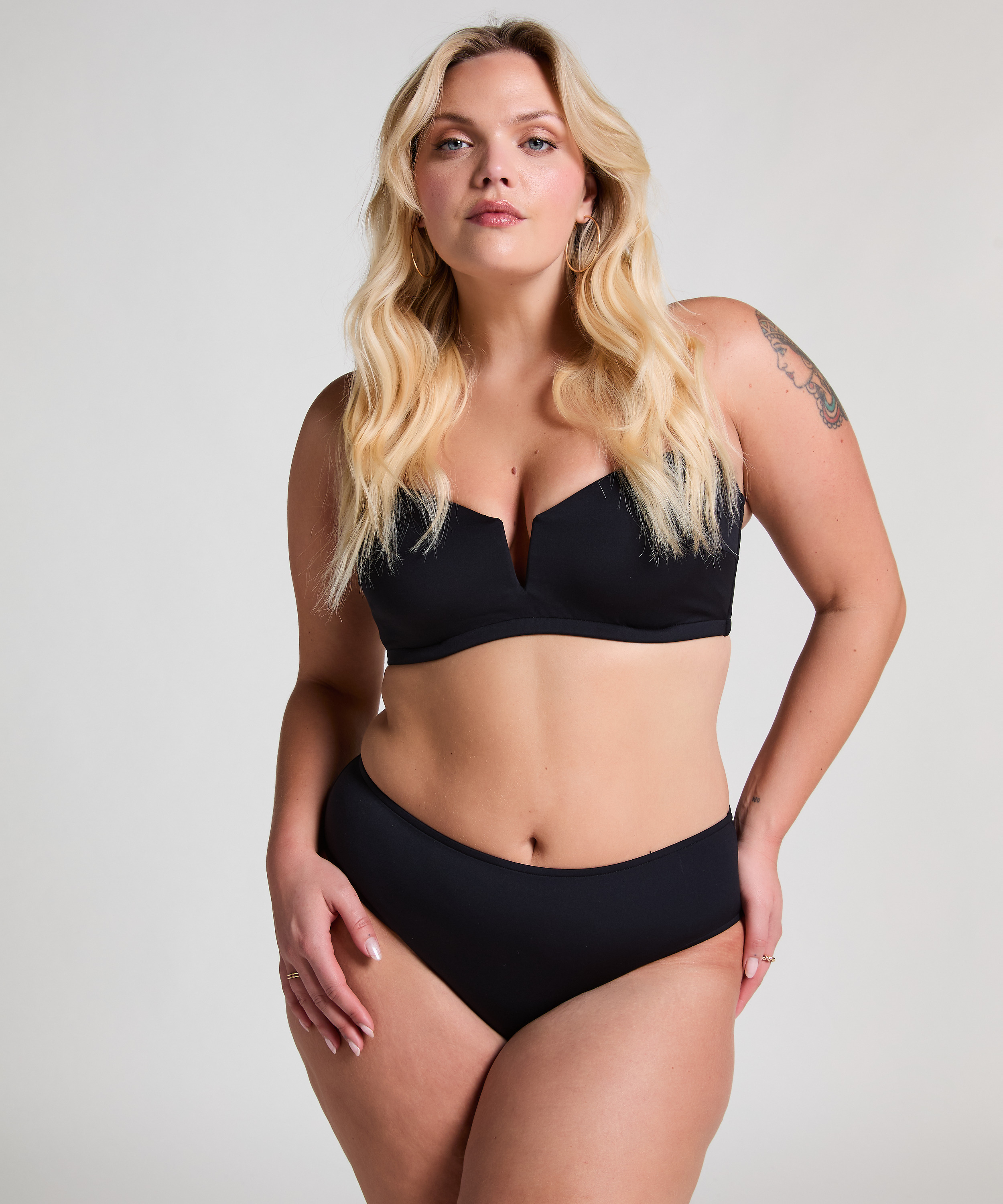 Neoprene Rio bikinibroekje, Zwart, main