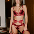 Voorgevormde longline beugel bh Marjolein, Rood