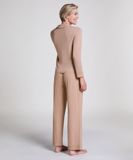 Pantalon côtelé Essential Petite, Beige