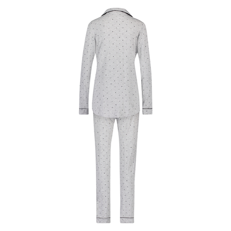 Lange pyjama set, Grijs