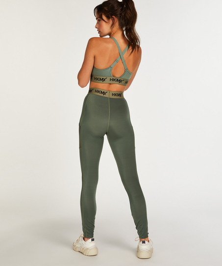HKMX Regular waisted sport legging, Groen