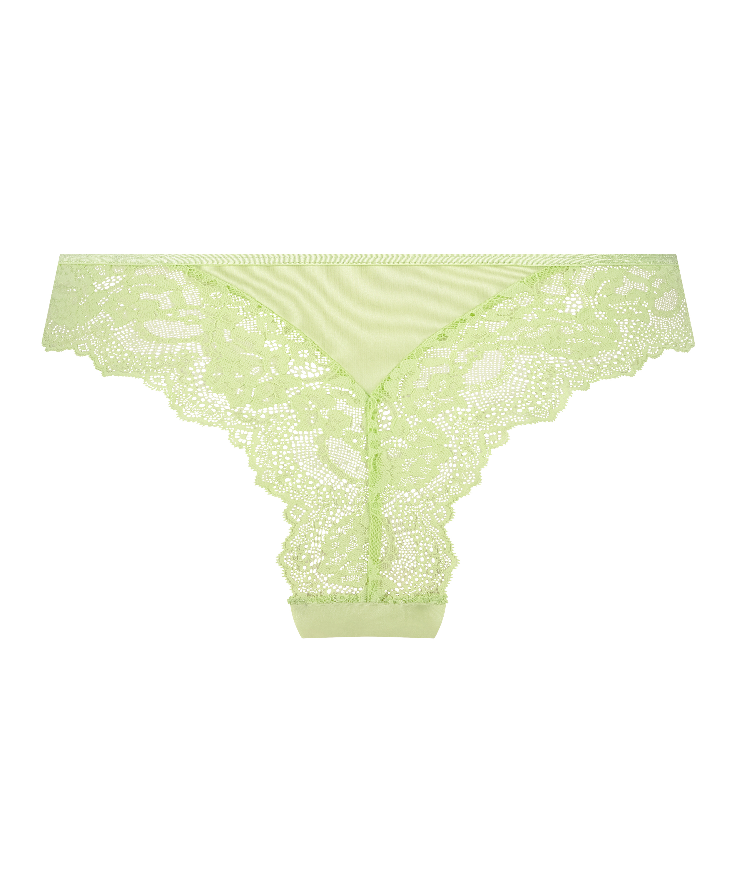 Slip brésilien jambes hautes Dora, Vert, main